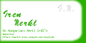 iren merkl business card